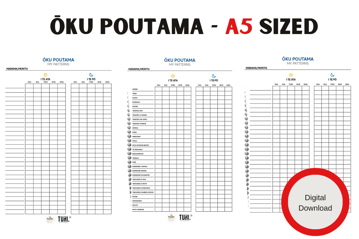 Koha: Ōku Poutama: A5 Small Size - Tuhi Stationery Ltd