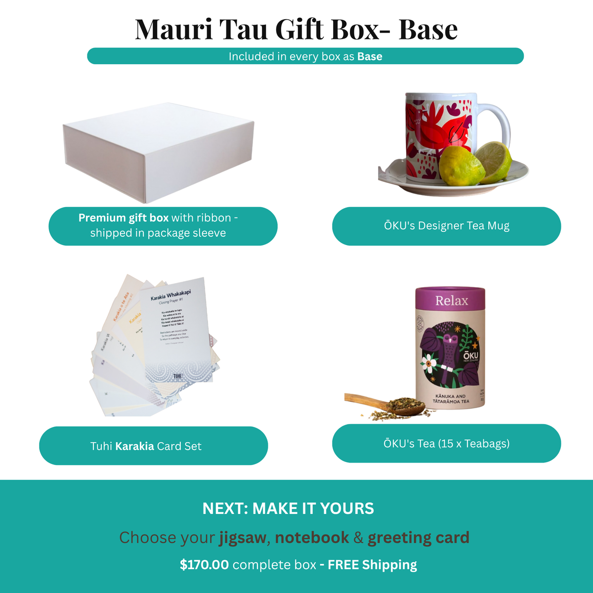 Curated Gift Box | Mauri Tau or Tiakina, Free Shipping