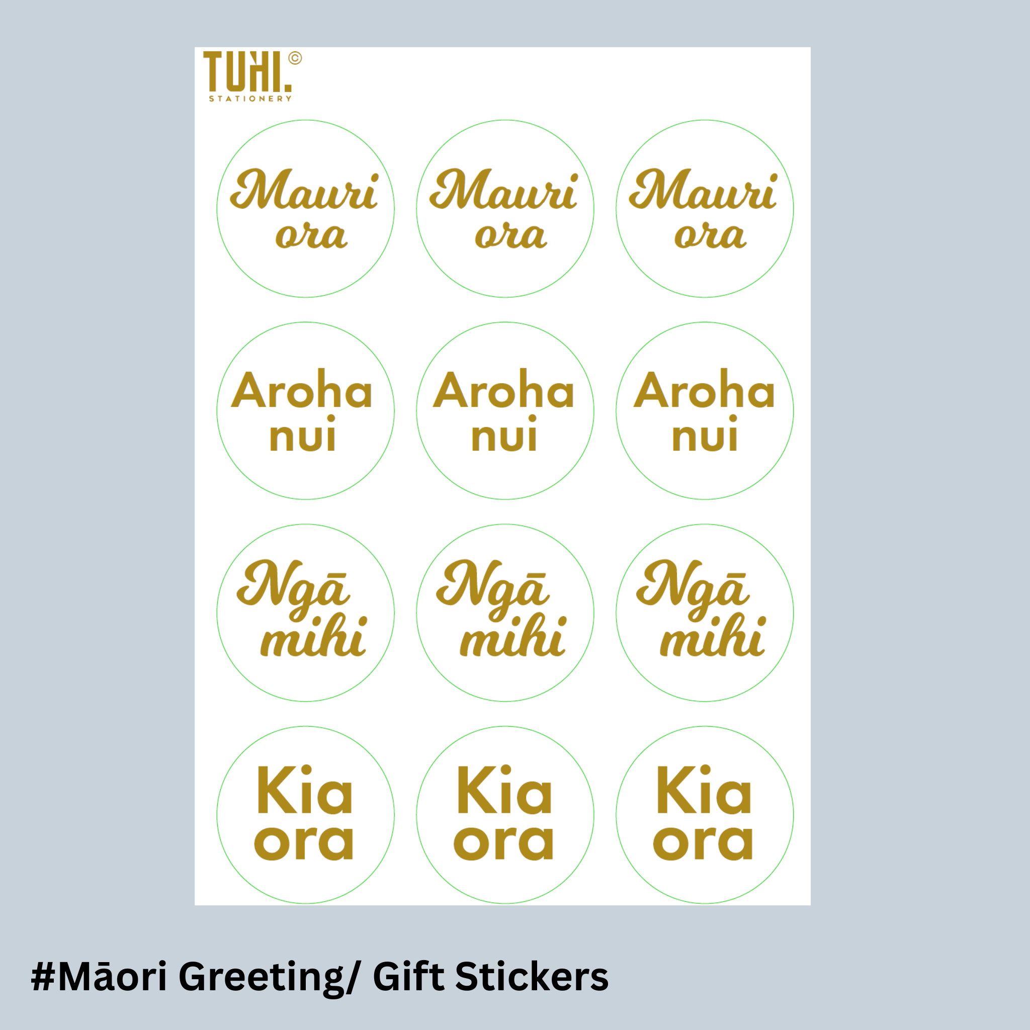 Stickers: Māori Greetings