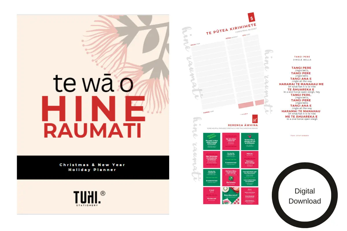 Koha: Christmas Planner (Bilingual Māori) - Tuhi Stationery Ltd