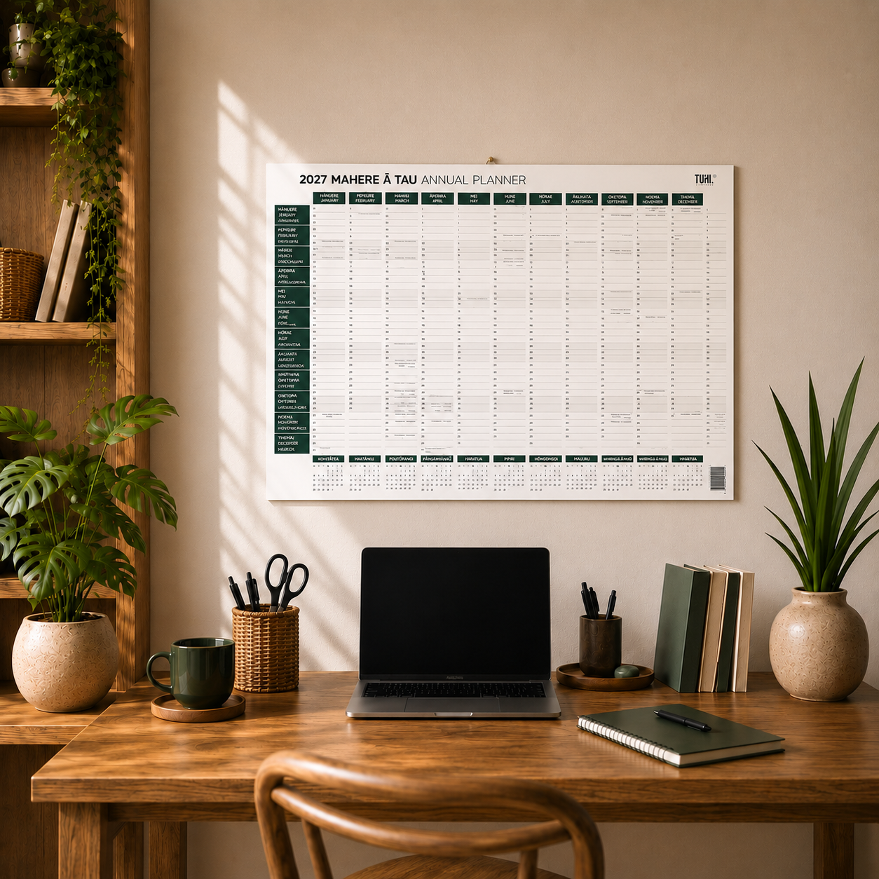 2027 Mahere ā Tau | Māori Wall Planner