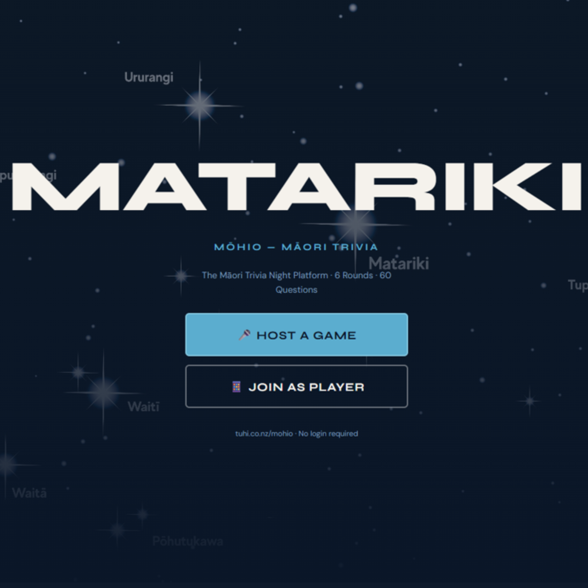 Matariki Trivia - Digital App