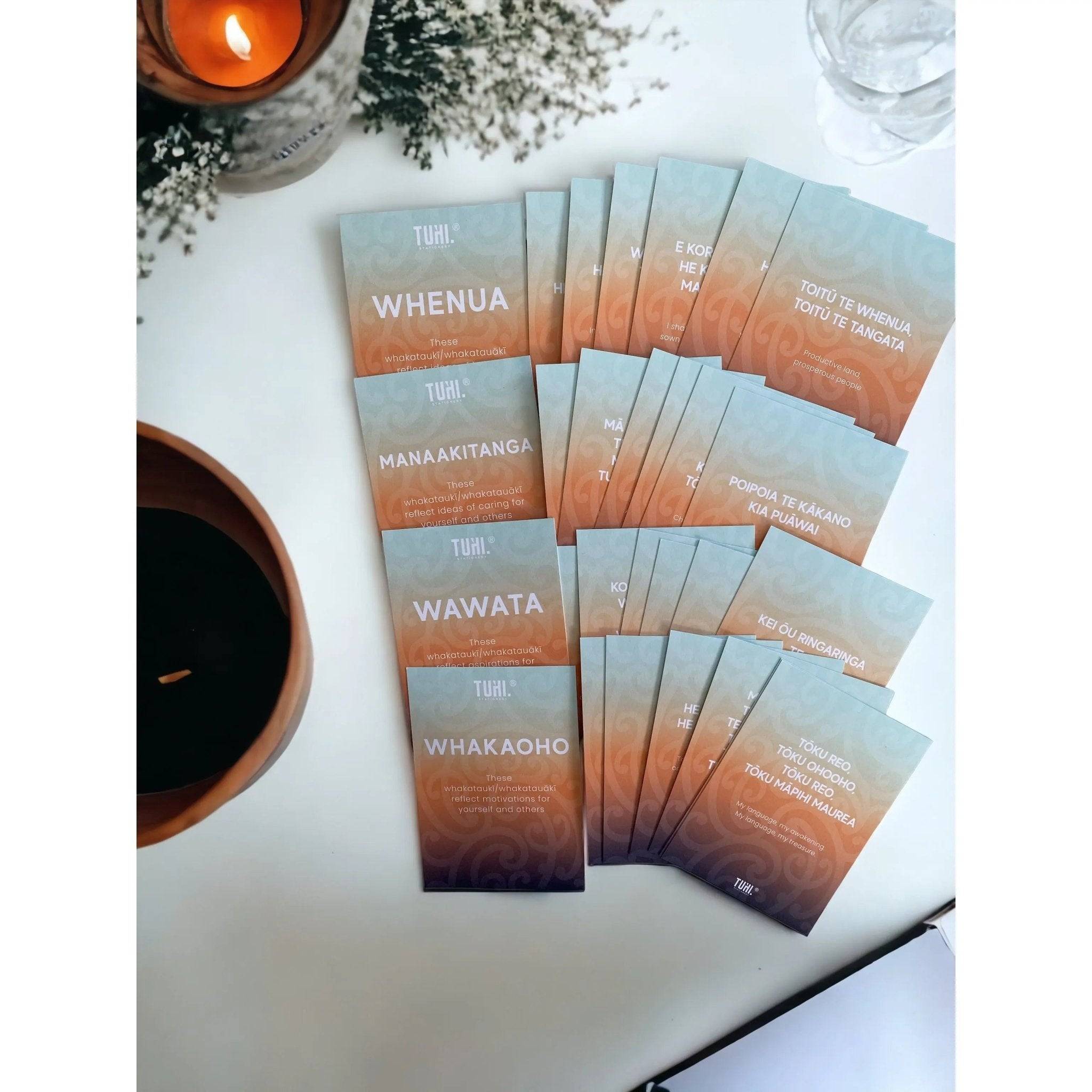 Whakataukī Card Set (1 Design, 24 Cards) - Tuhi Stationery Ltd