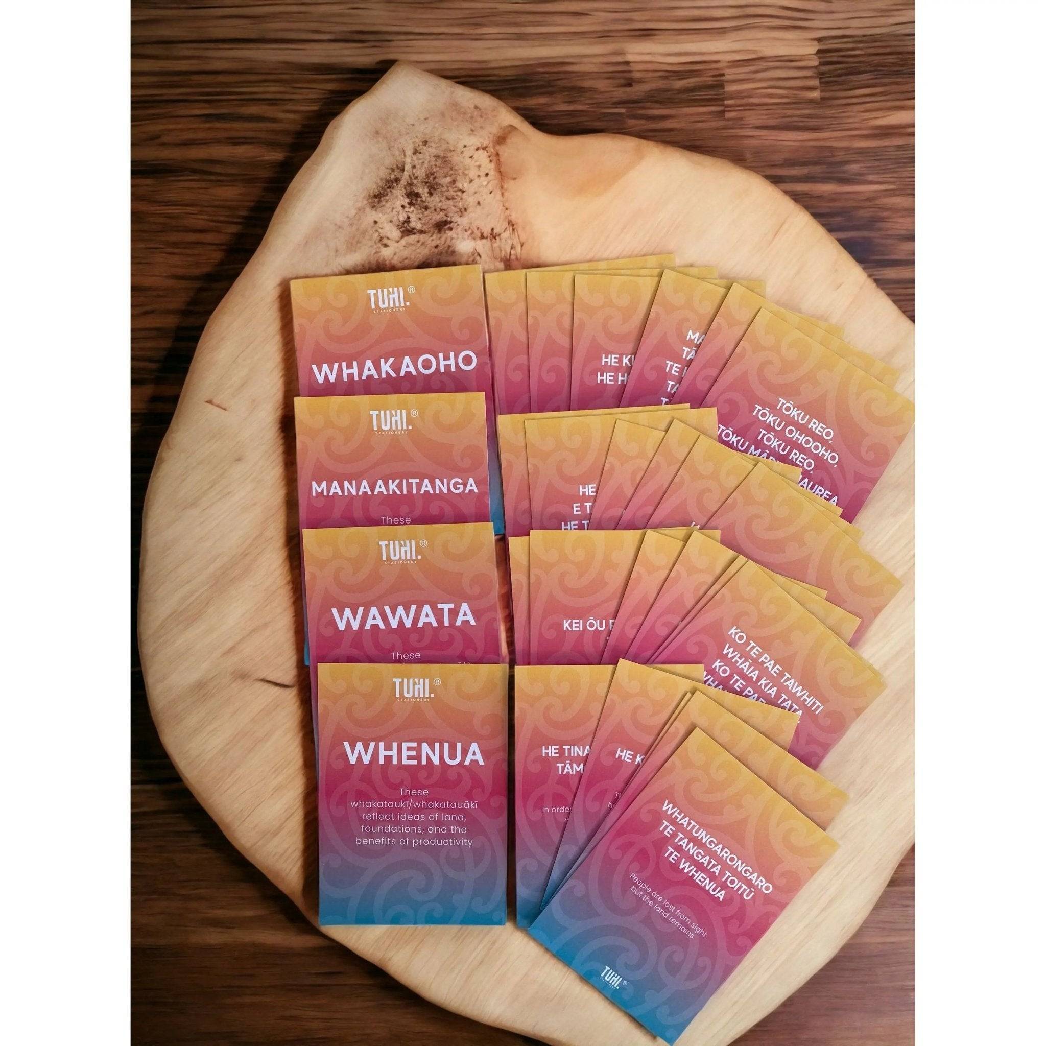 Whakataukī Card Set (1 Design, 24 Cards) - Tuhi Stationery Ltd