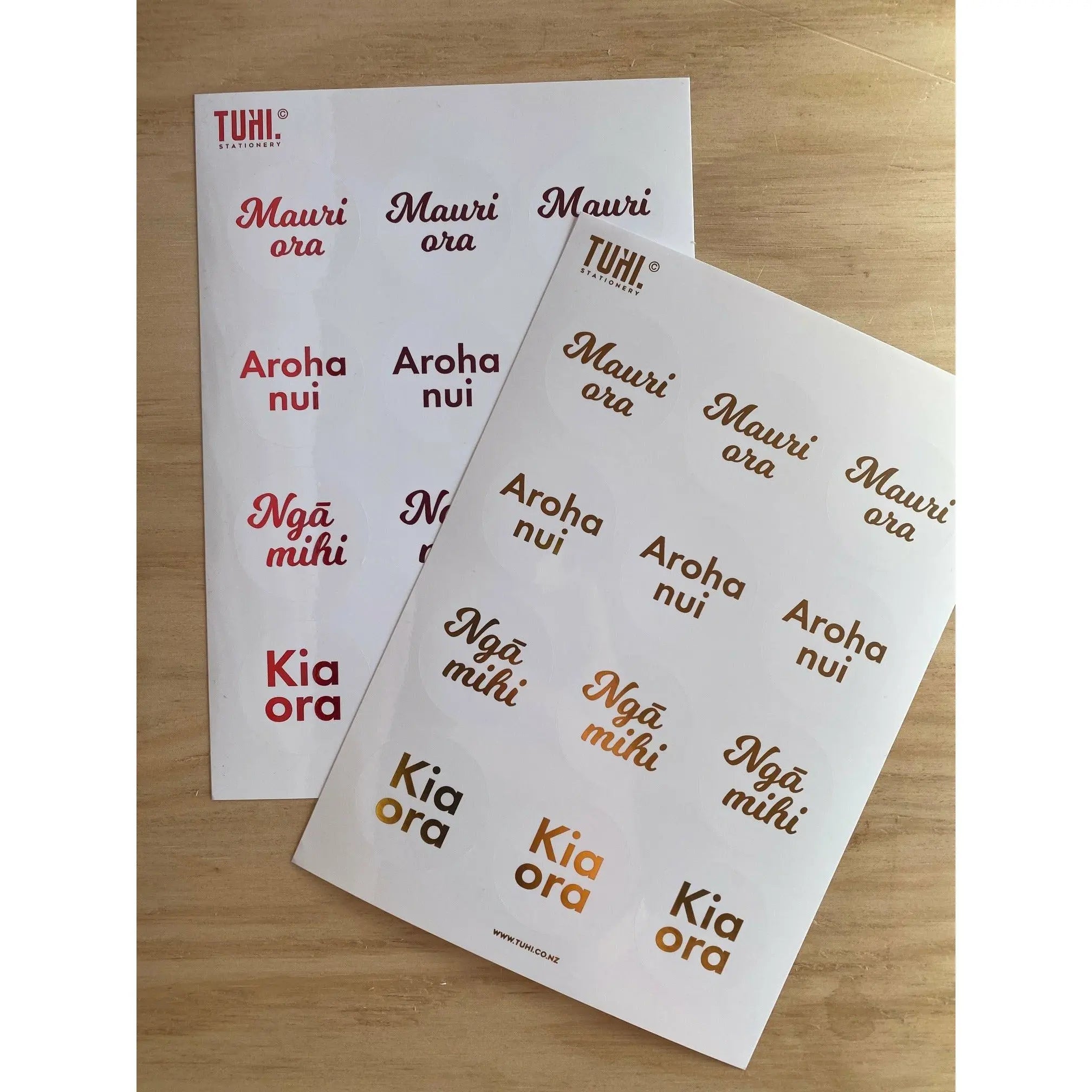 Stickers: Māori Greetings - Tuhi Stationery Ltd