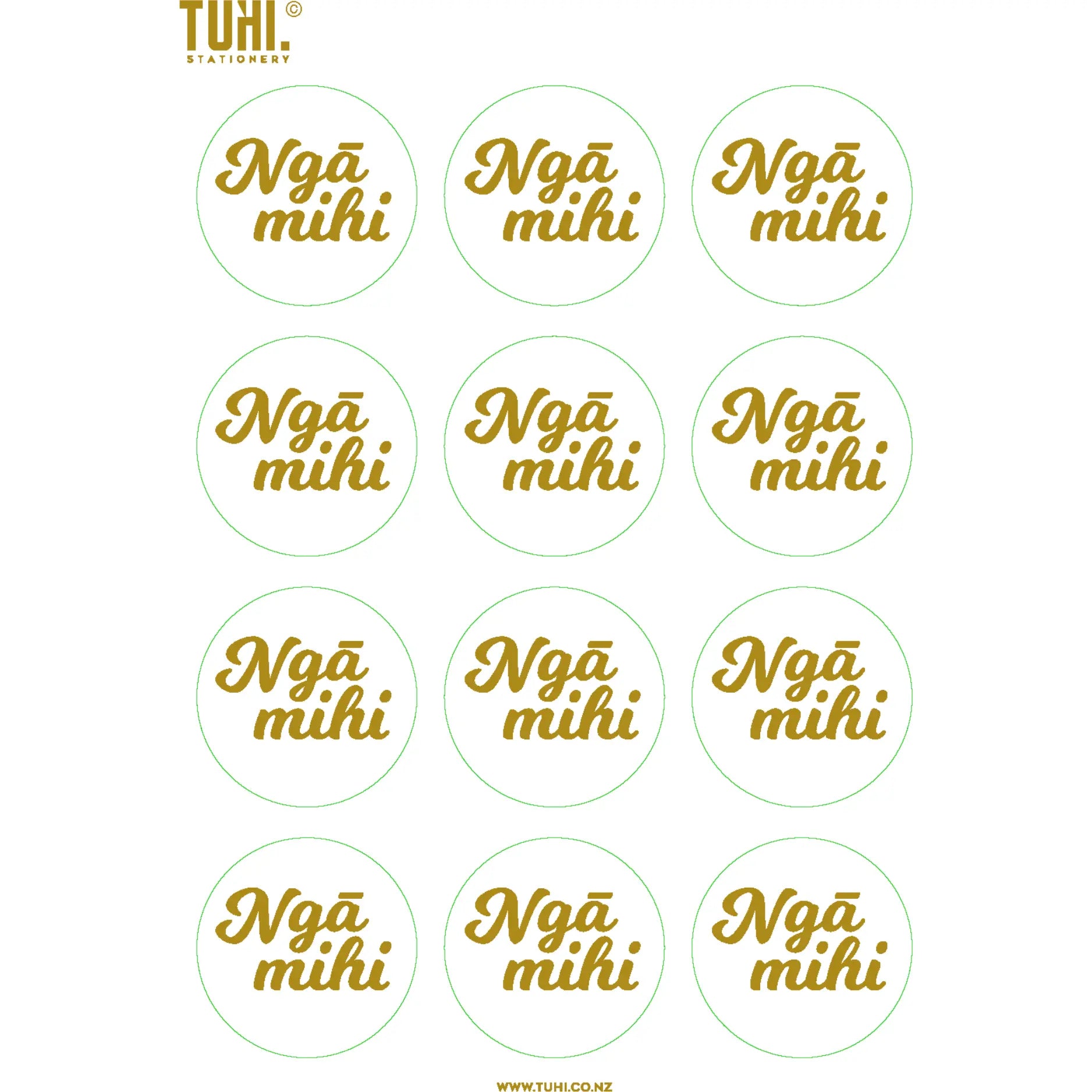 Stickers: Māori Greetings - Tuhi Stationery Ltd