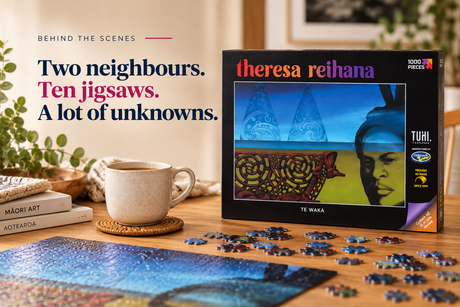 Two Neighbours, Ten Jigsaws, and a Lot of Unknowns
