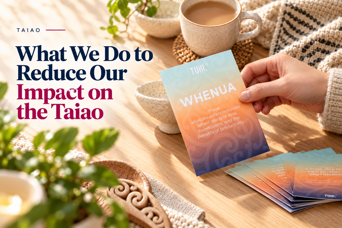 What We Do to Reduce Our Impact on the Taiao (Environment)
