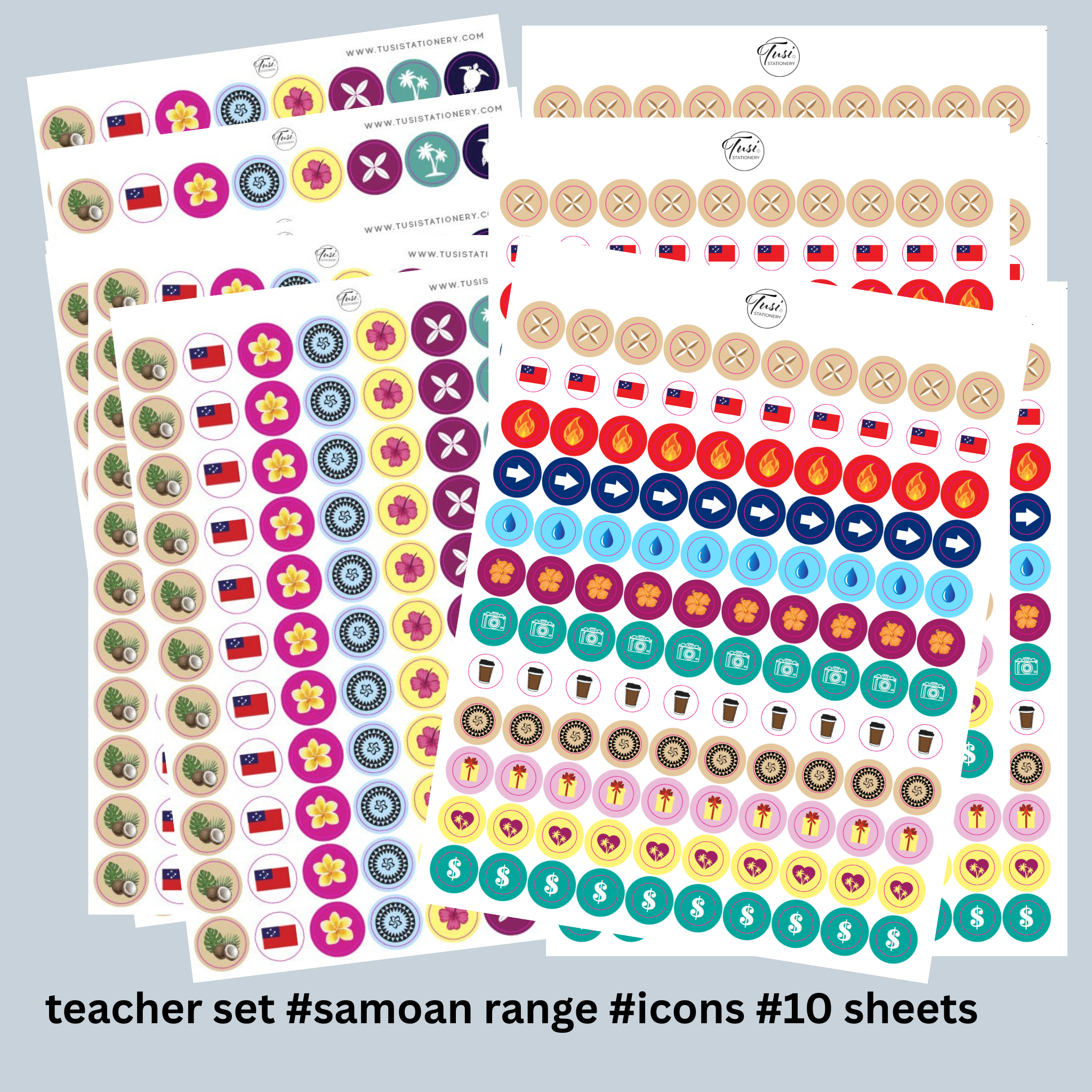 Stickers: Teacher Set (Samoan)