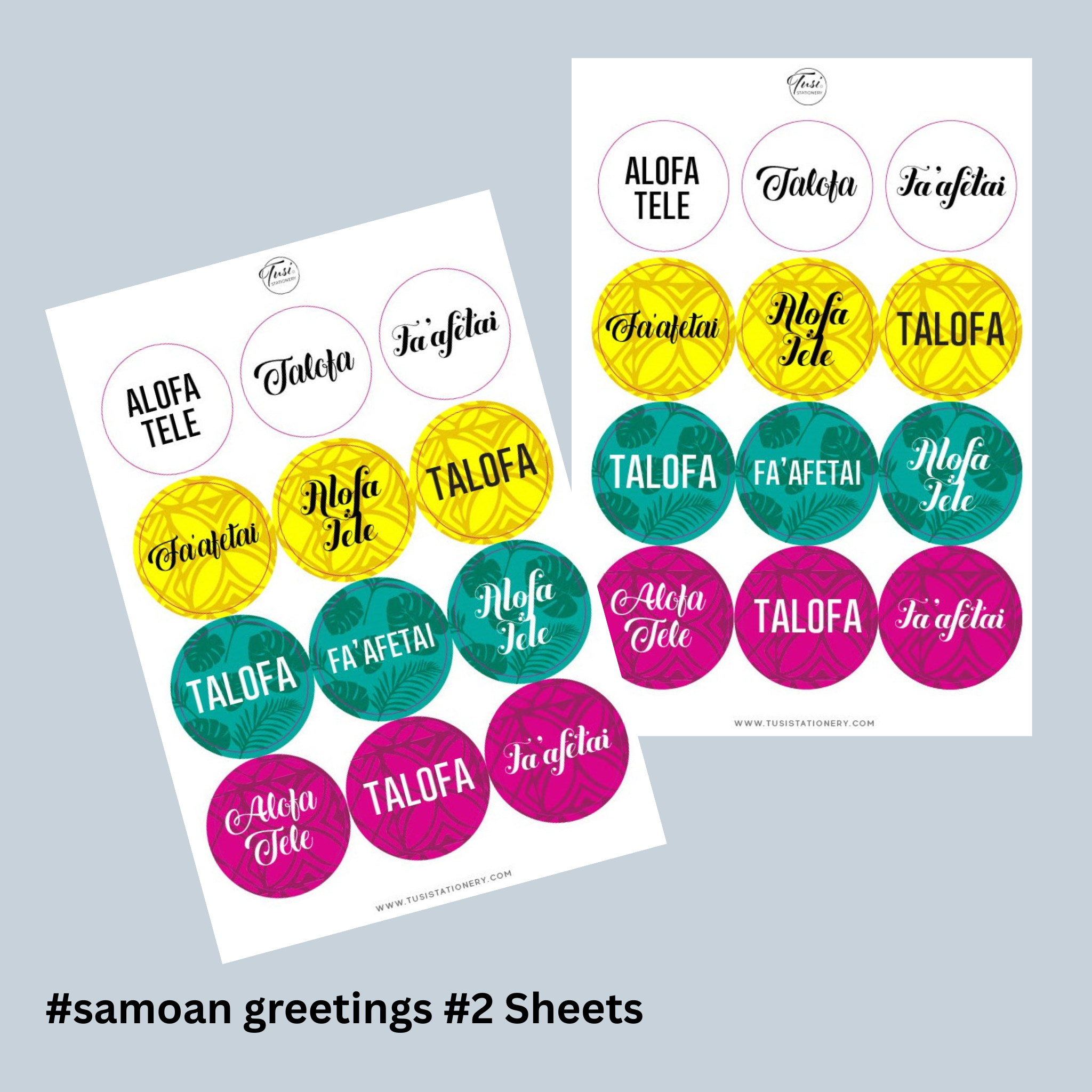 Stickers: Samoan Greetings