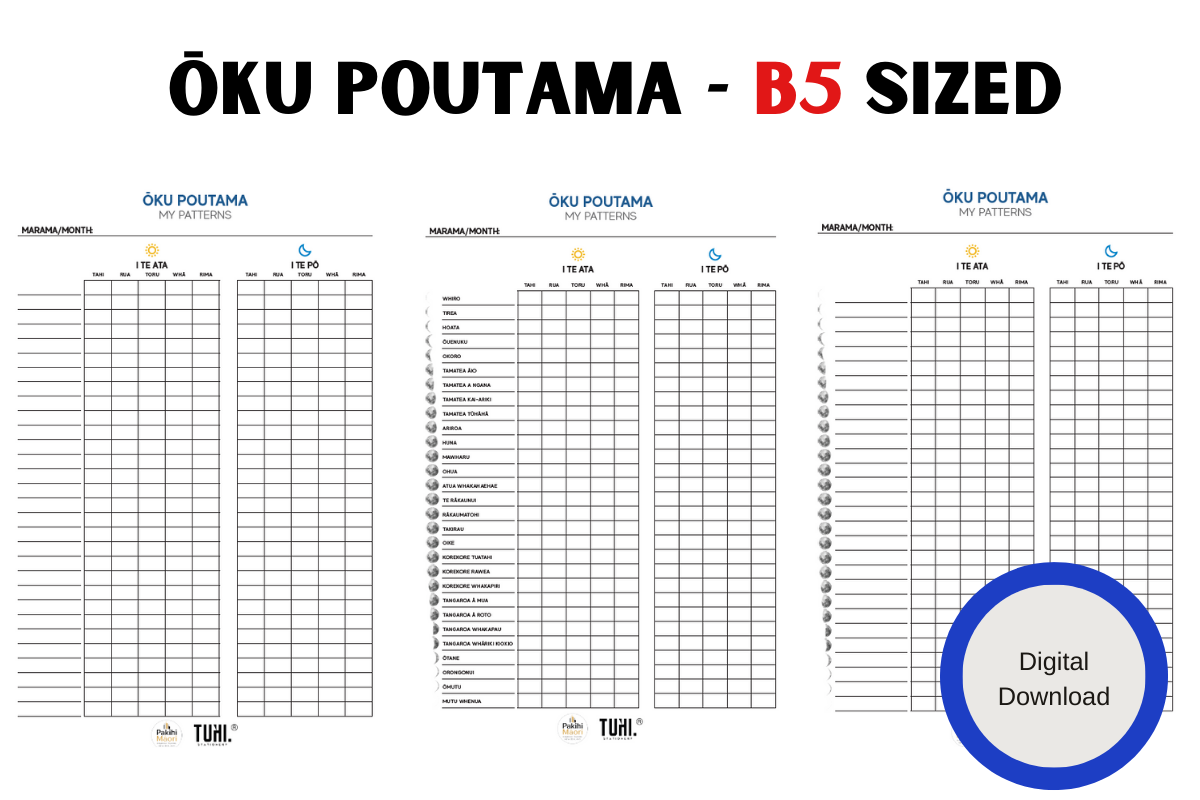 Koha: Ōku Poutama: B5 Medium Size - Tuhi Stationery Ltd