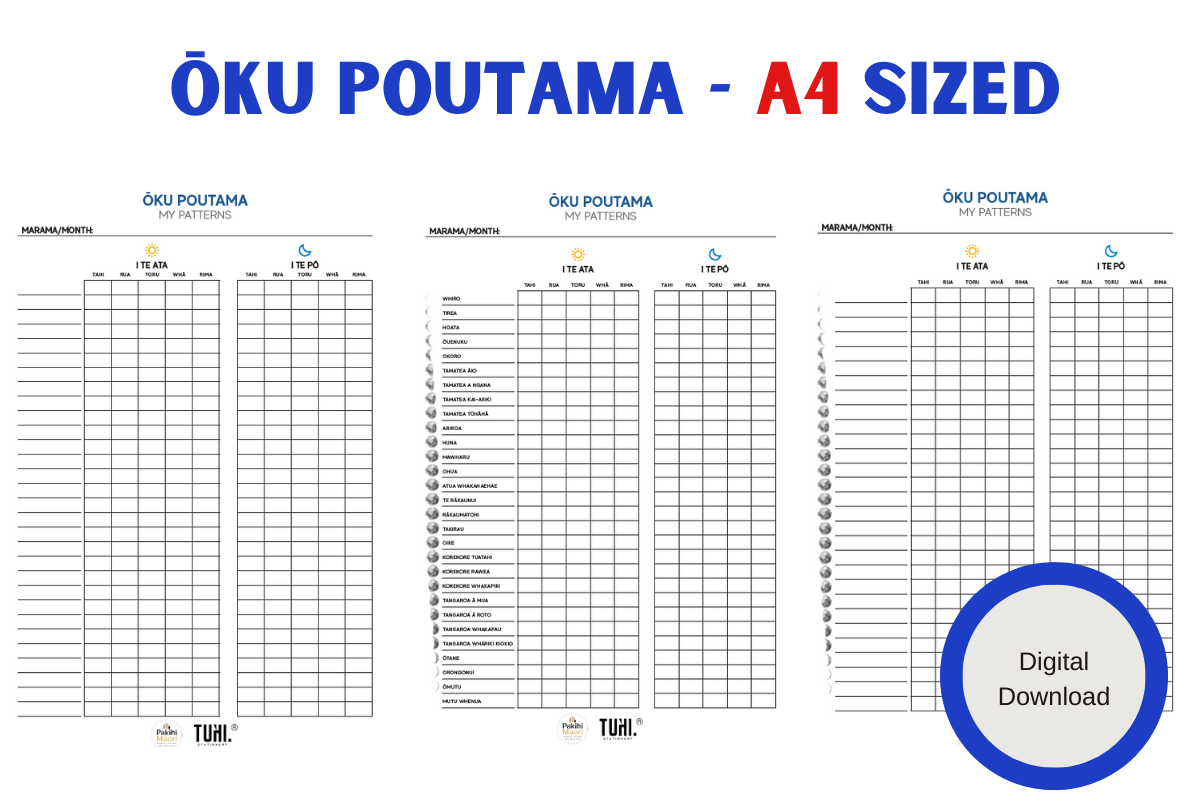 Koha: Ōku Poutama: A4 Large Size - Tuhi Stationery Ltd