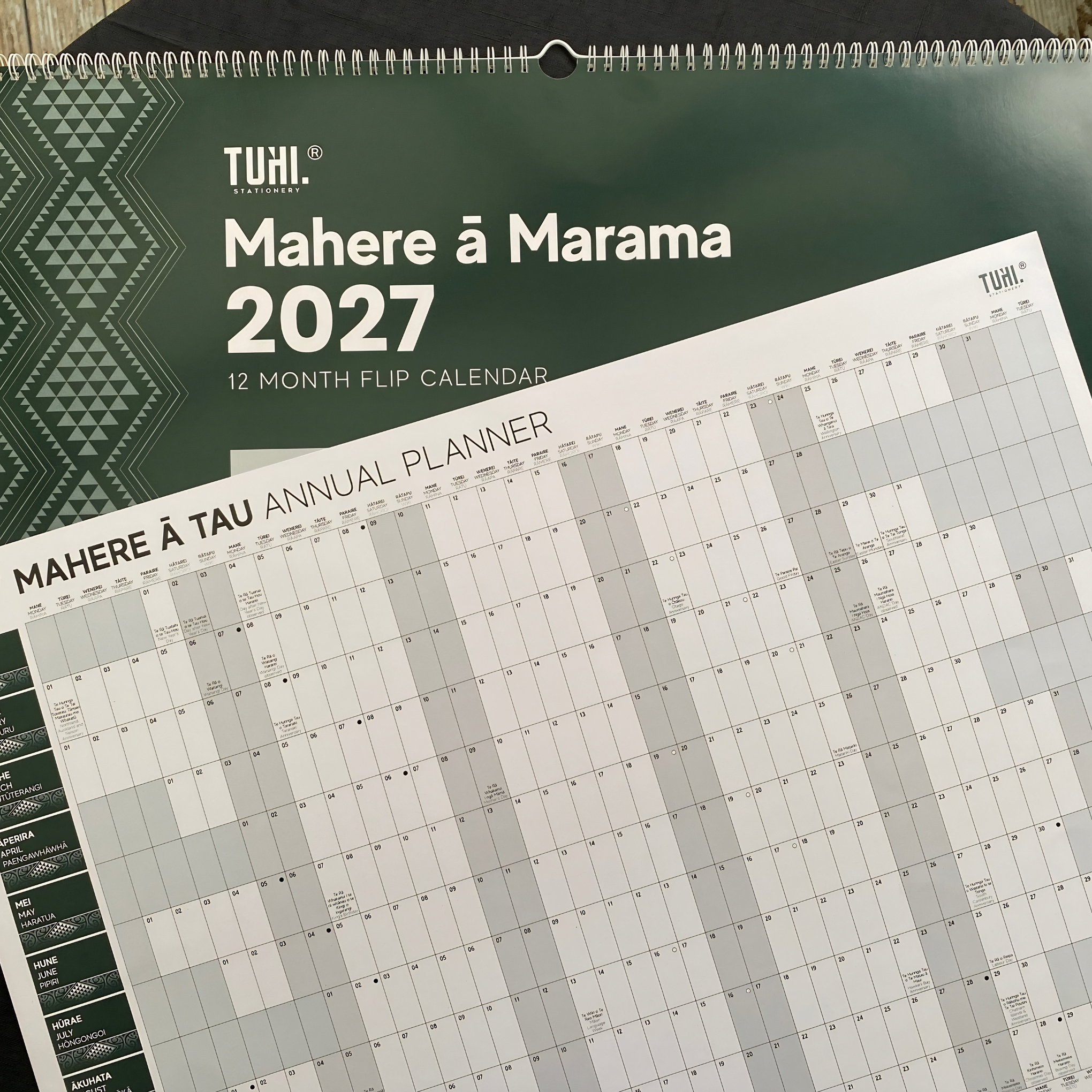 2027 Mahere ā Marama | Māori Wall Calendar