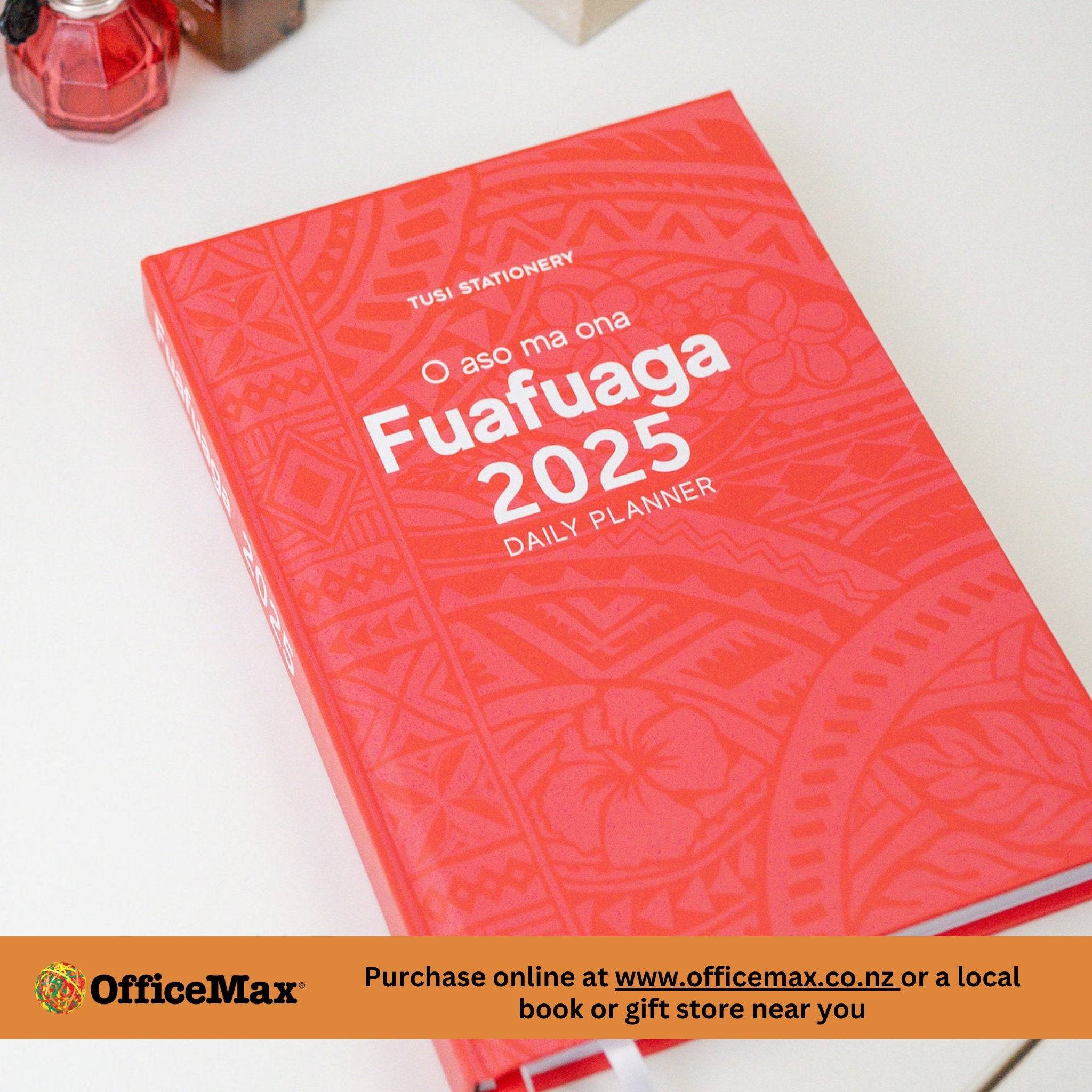 2025 Fuafuaga | Bilingual Samoan English Daily Planner (B5 Size) - Tuhi Stationery Ltd