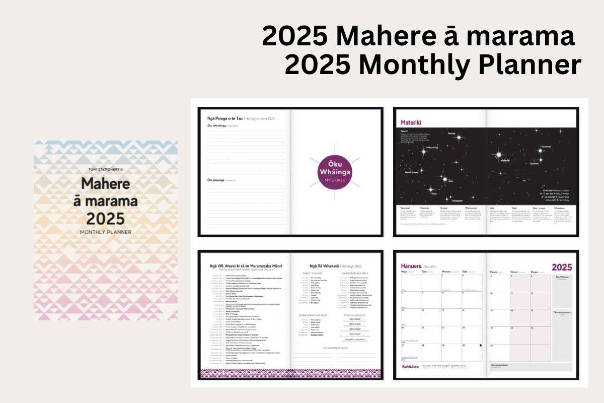 2025 Mahere ā Marama: Monthly Planner - Tuhi Stationery Ltd