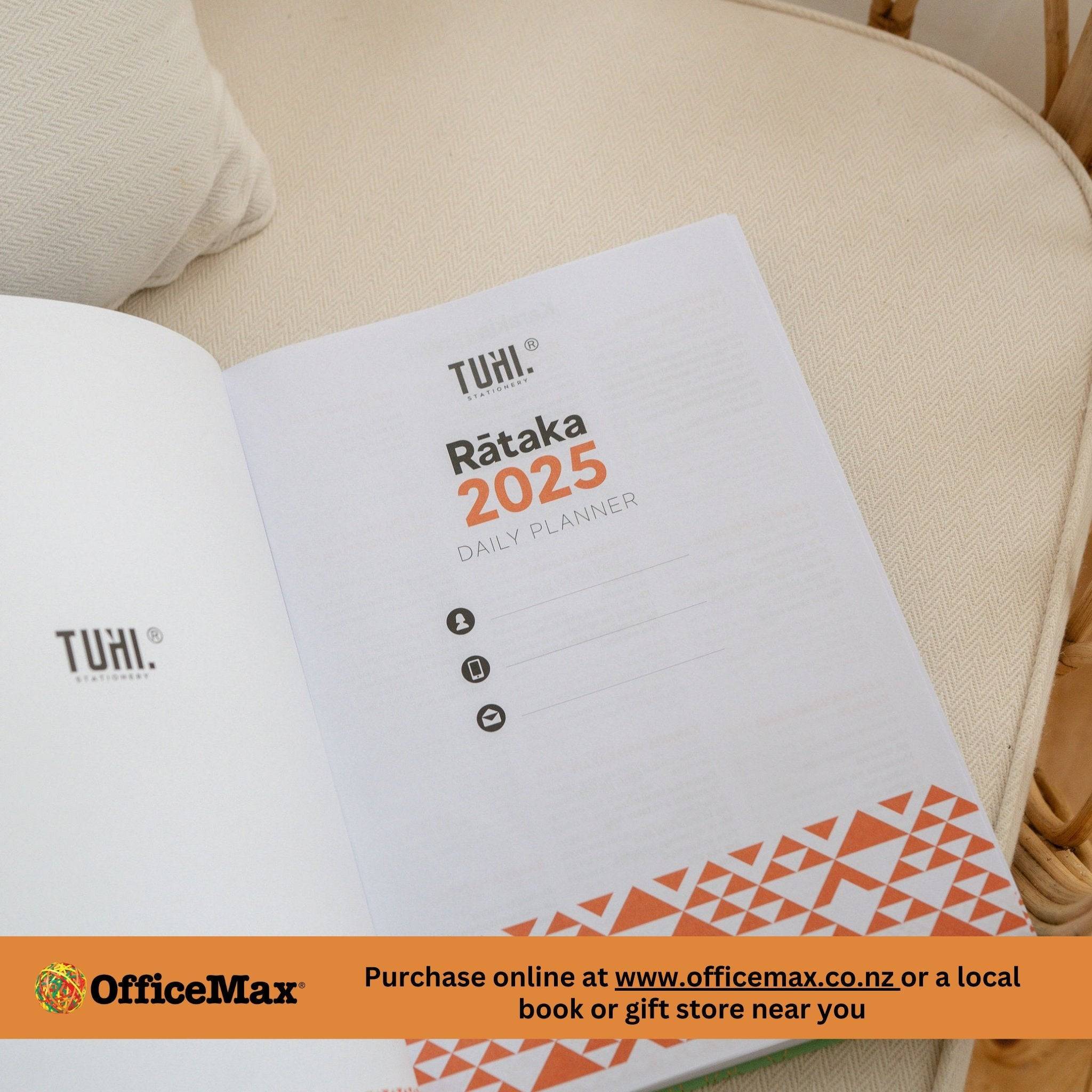 2025 Mahere ā Wiki: Weekly Planner - Premium 2 Sizes - Tuhi Stationery Ltd