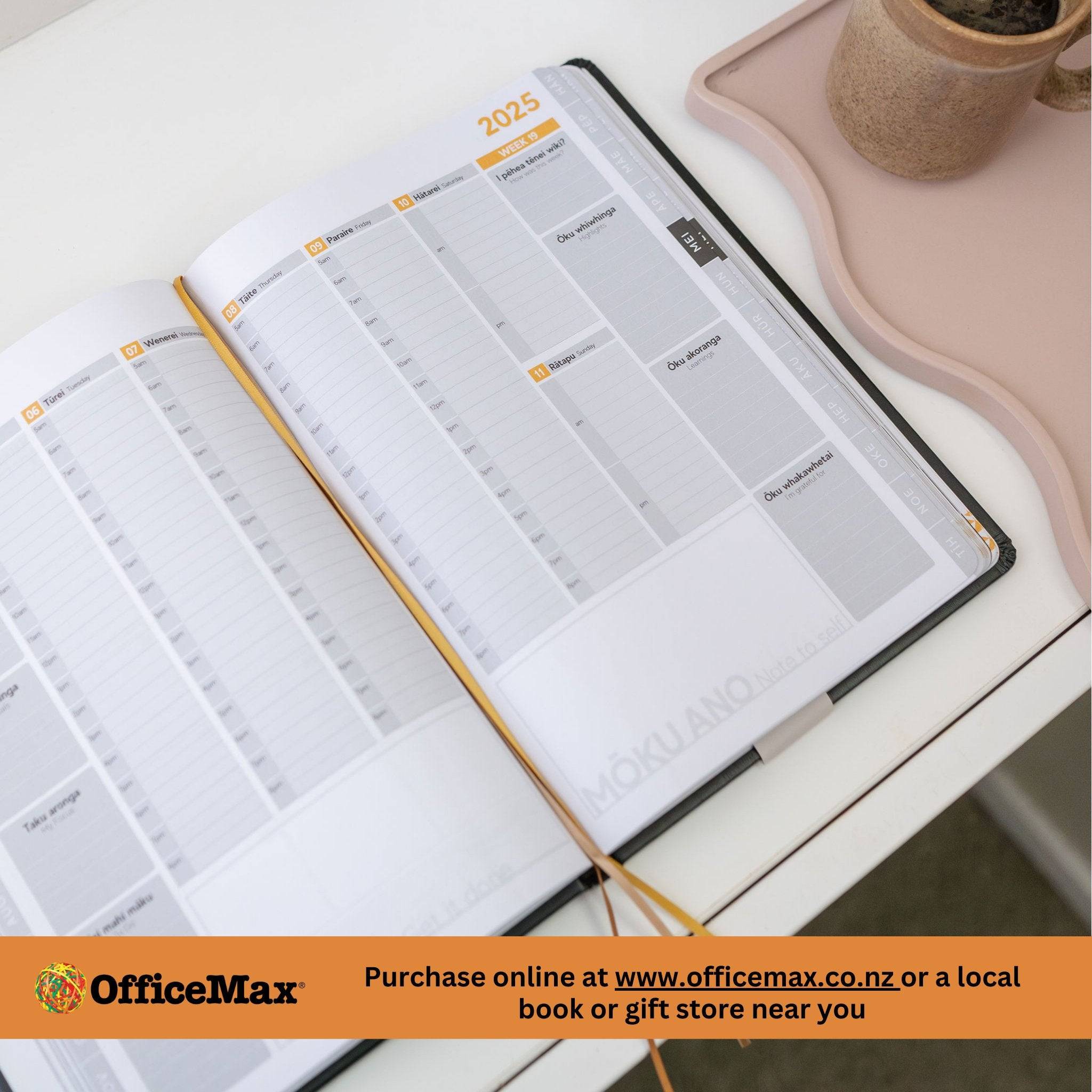 2025 Mahere ā Wiki: Weekly Planner - Premium 2 Sizes - Tuhi Stationery Ltd