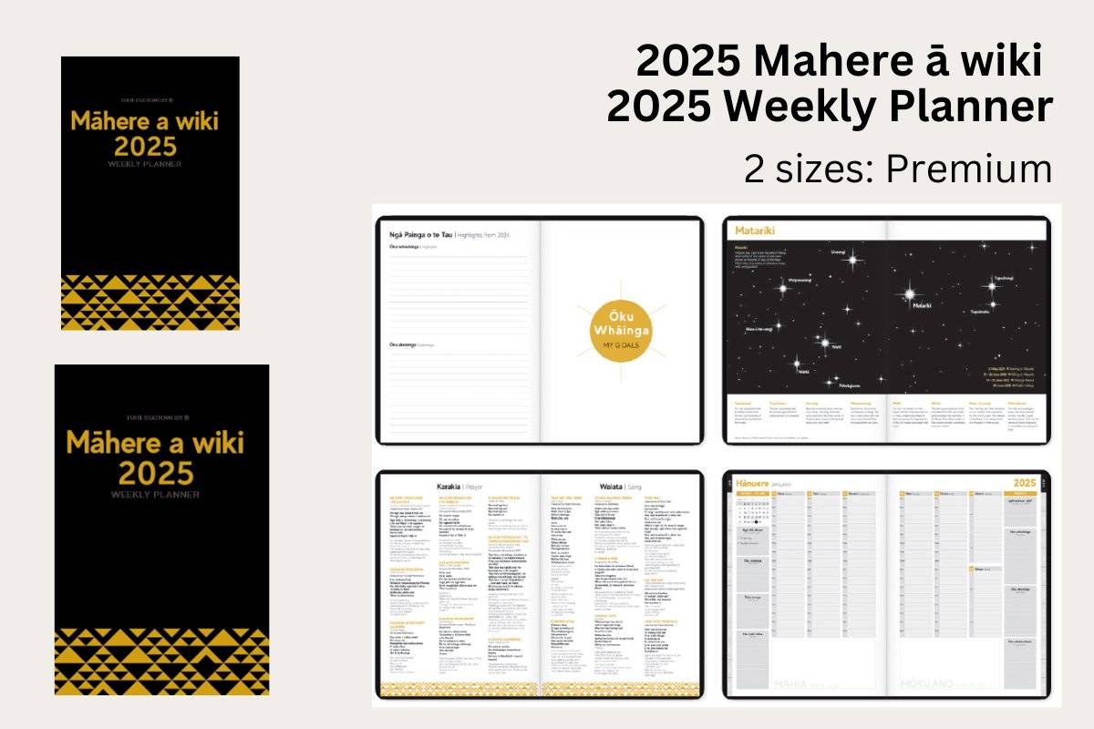 2025 Mahere ā Wiki: Weekly Planner - Premium 2 Sizes - Tuhi Stationery Ltd