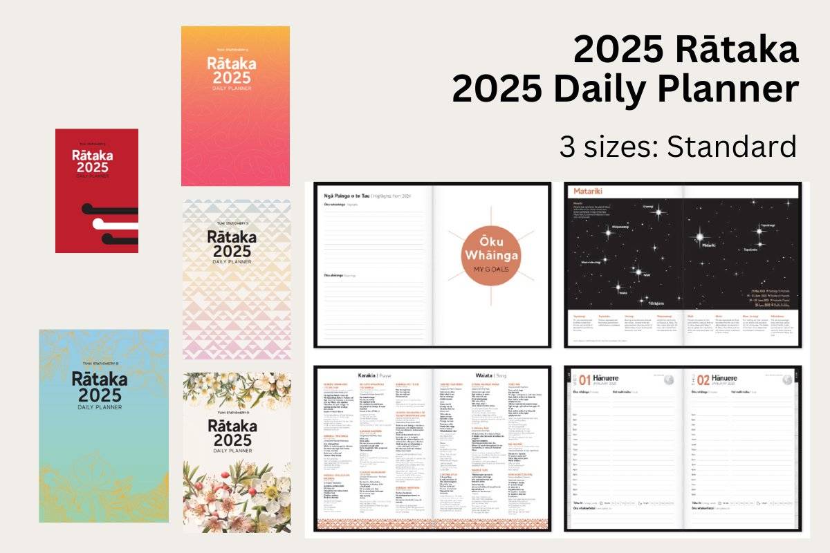 2025 Rātaka: Daily Planner - Standard A4 - Tuhi Stationery Ltd