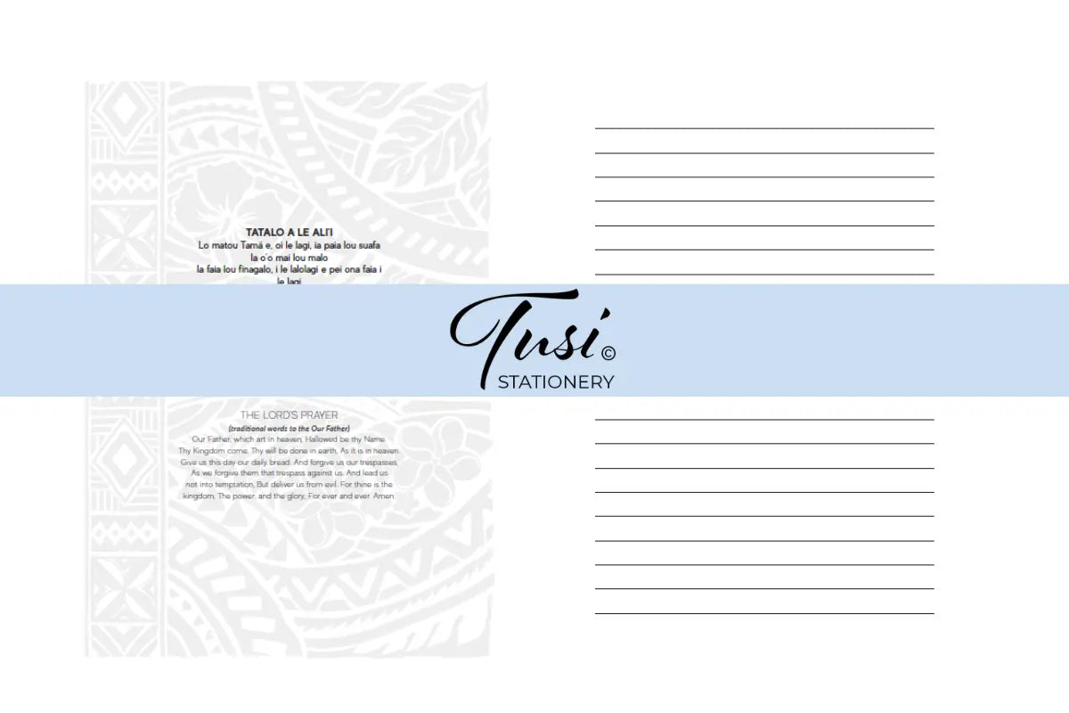 Notebook: Samoan Design (Small A6 Size) - Tuhi Stationery Ltd