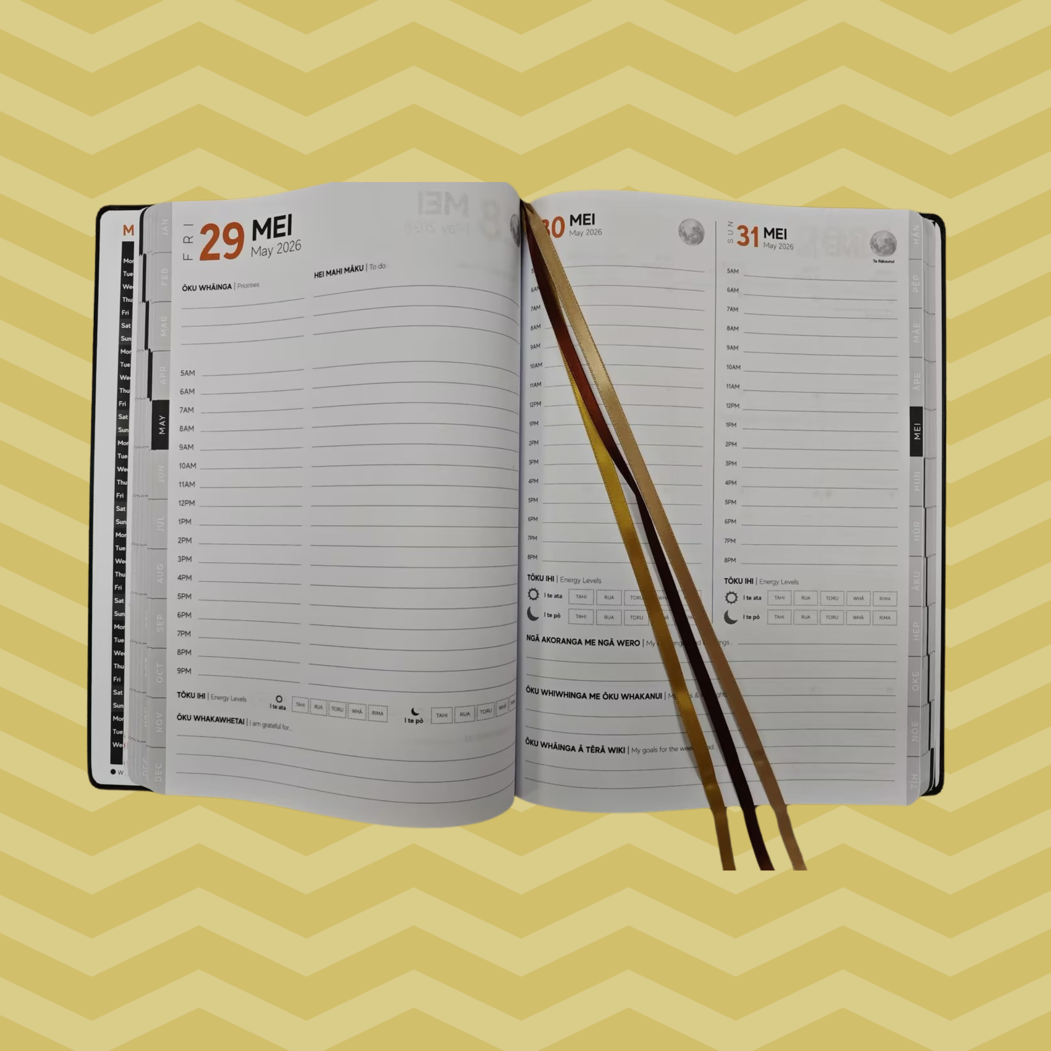 2026 Rātaka: Daily Planner- Small A5 Size