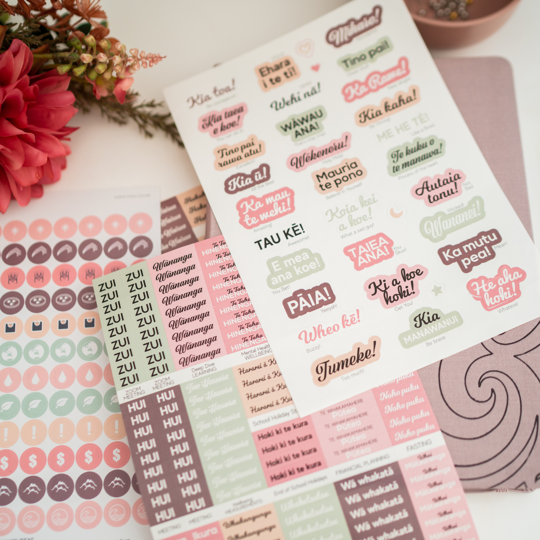 Stickers: Māori Planner Set