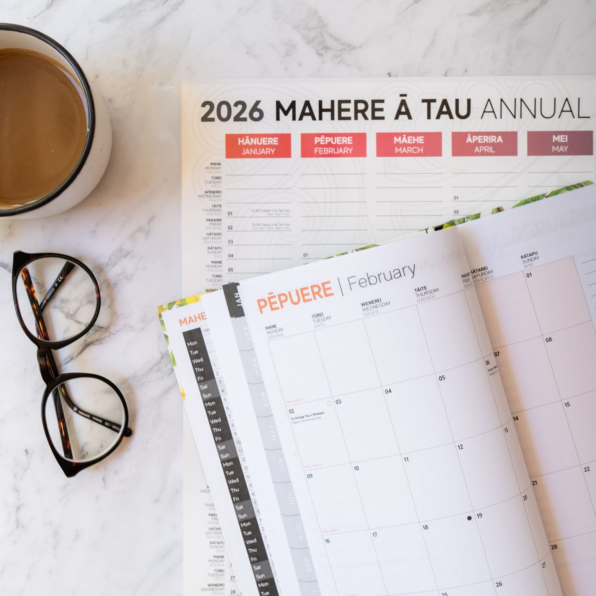 2026 Mahere ā Tau | Māori Wall Planner