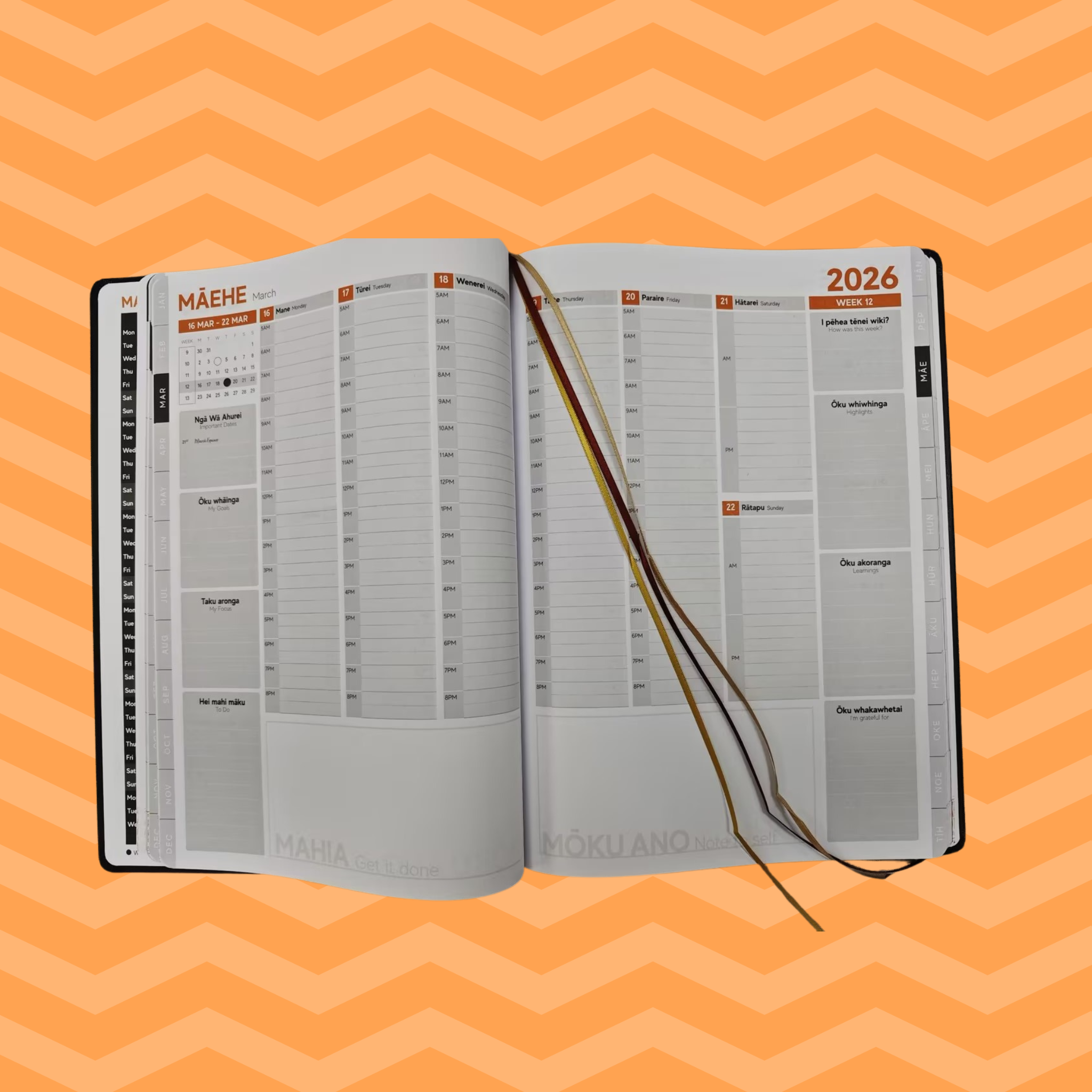 2026 Mahere ā Wiki: Weekly Planner- Premium 2 Sizes