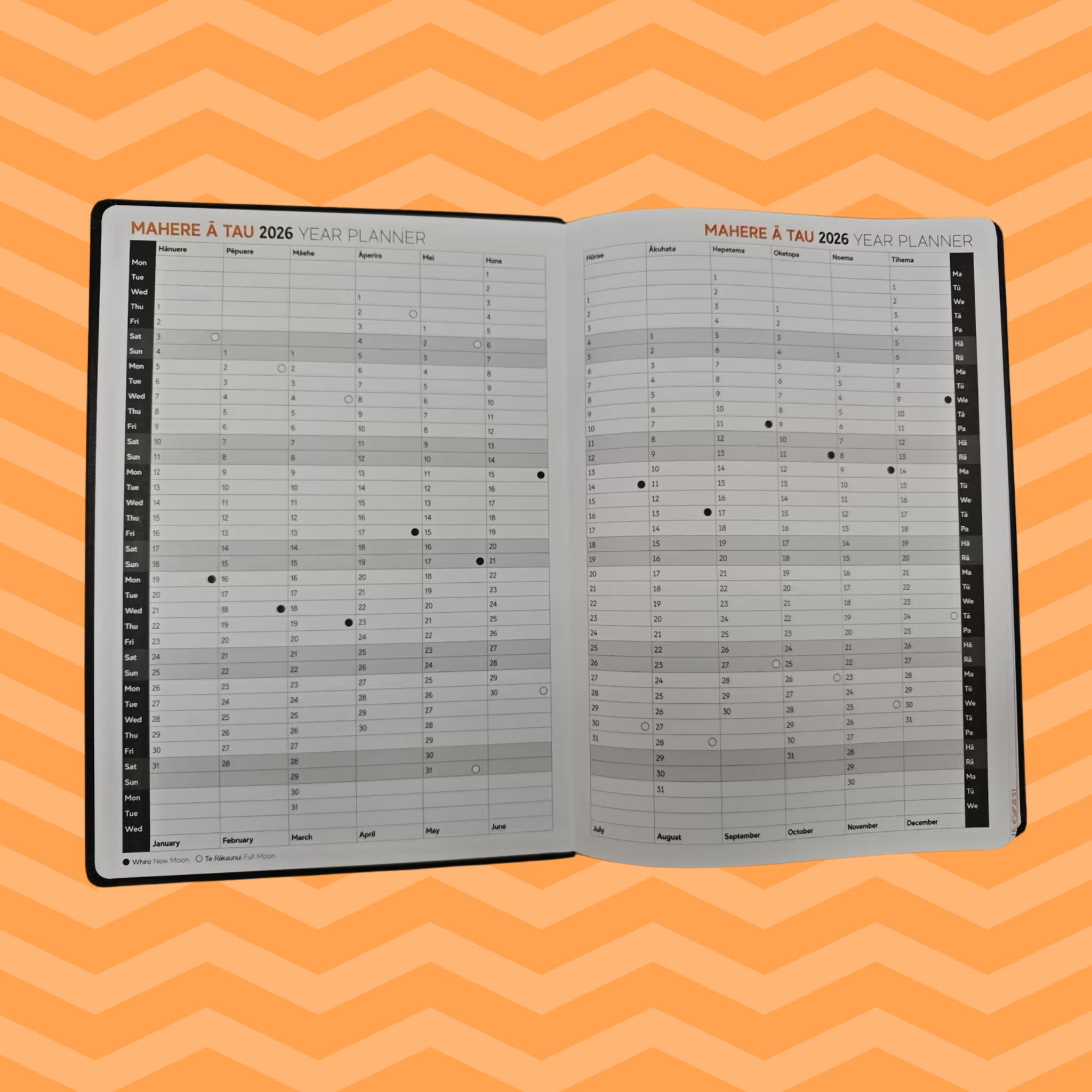 2026 Mahere ā Wiki: Weekly Planner- Premium 2 Sizes