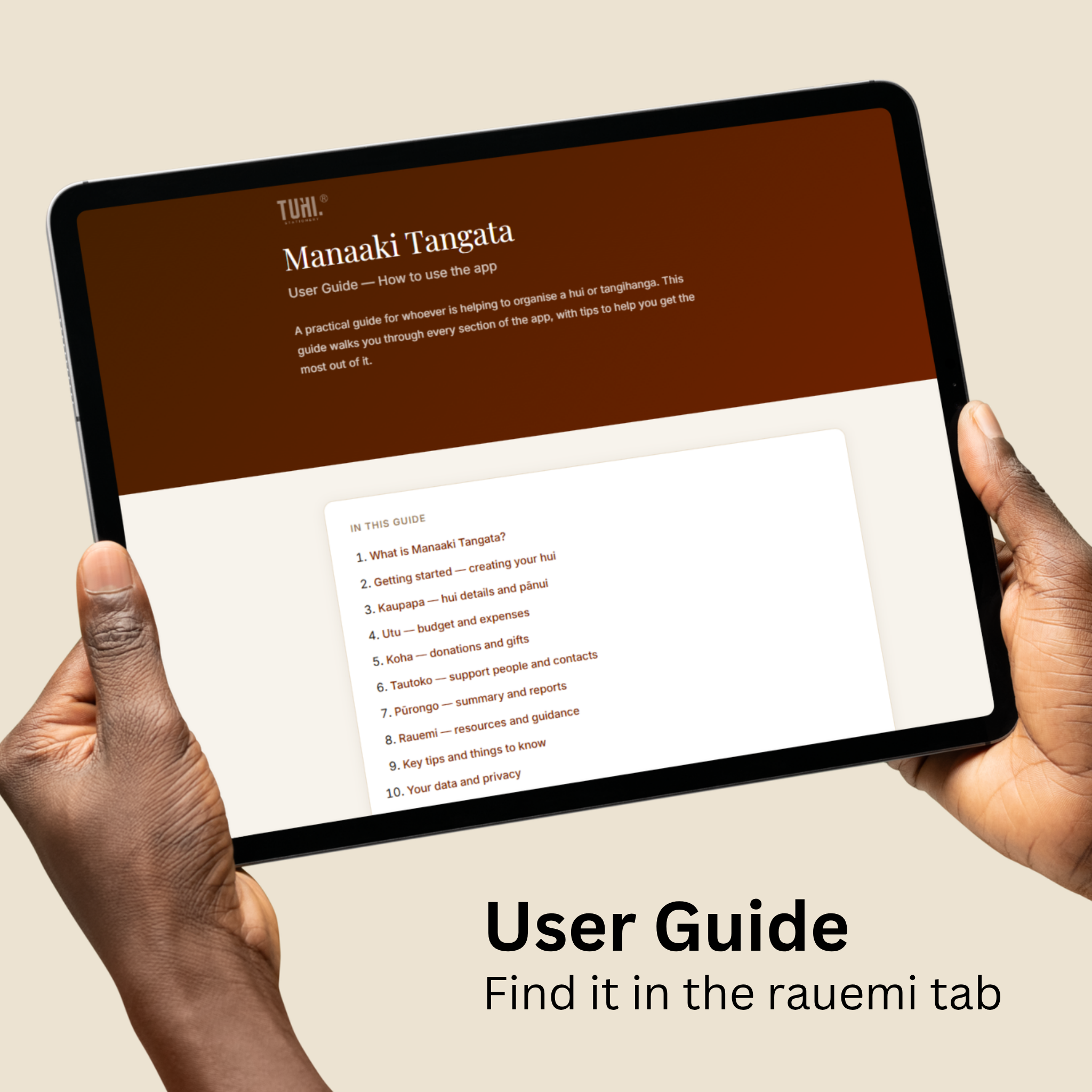 Manaaki Tangata App