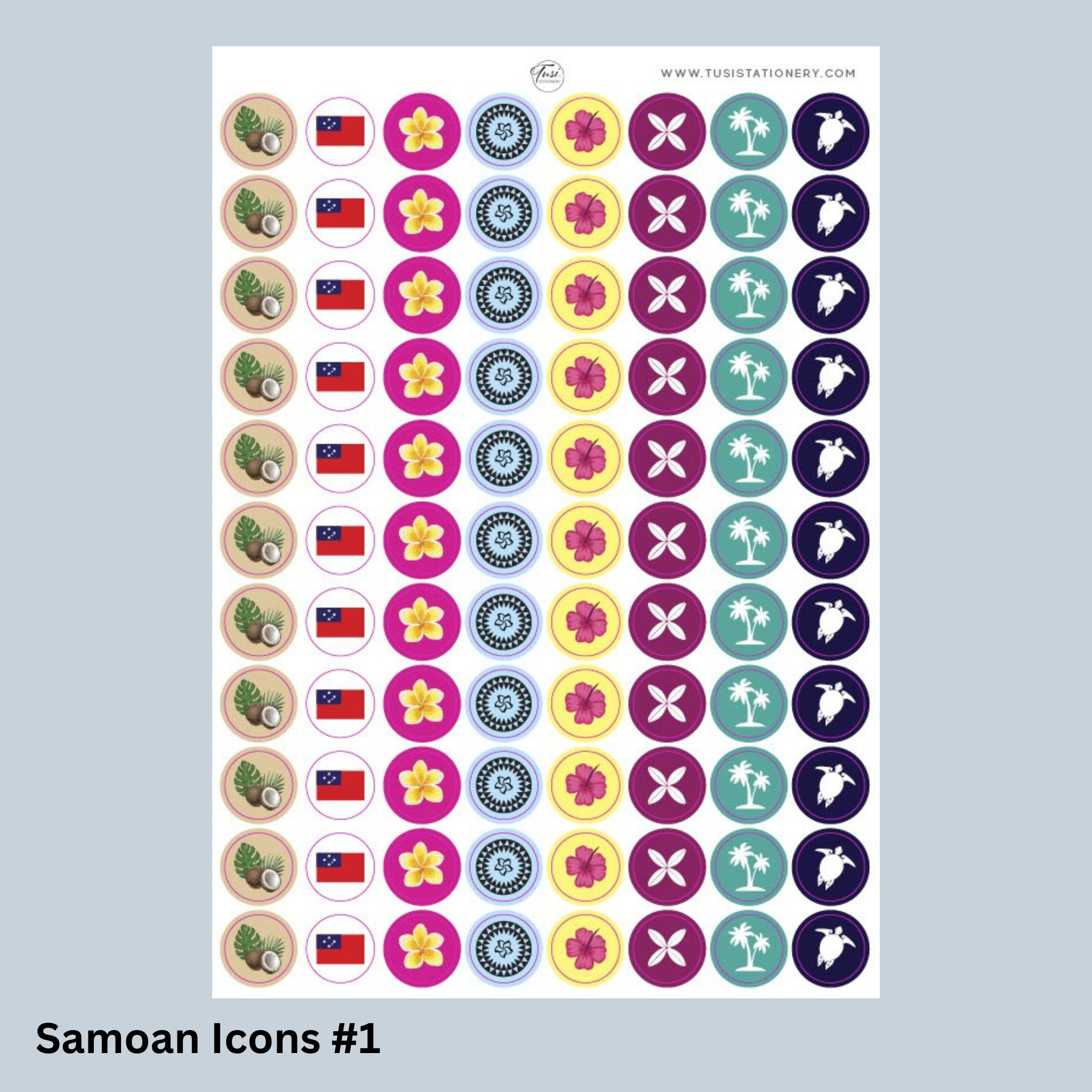 Stickers: Samoan Seki Set