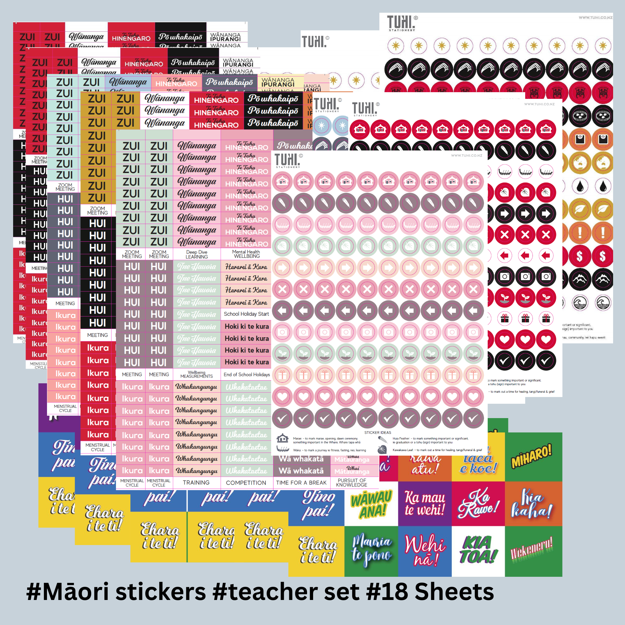 Stickers: Teacher Set (Māori)