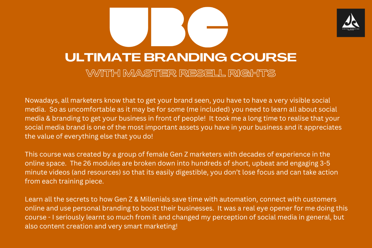 Training: UBC- Ultimate Branding Course