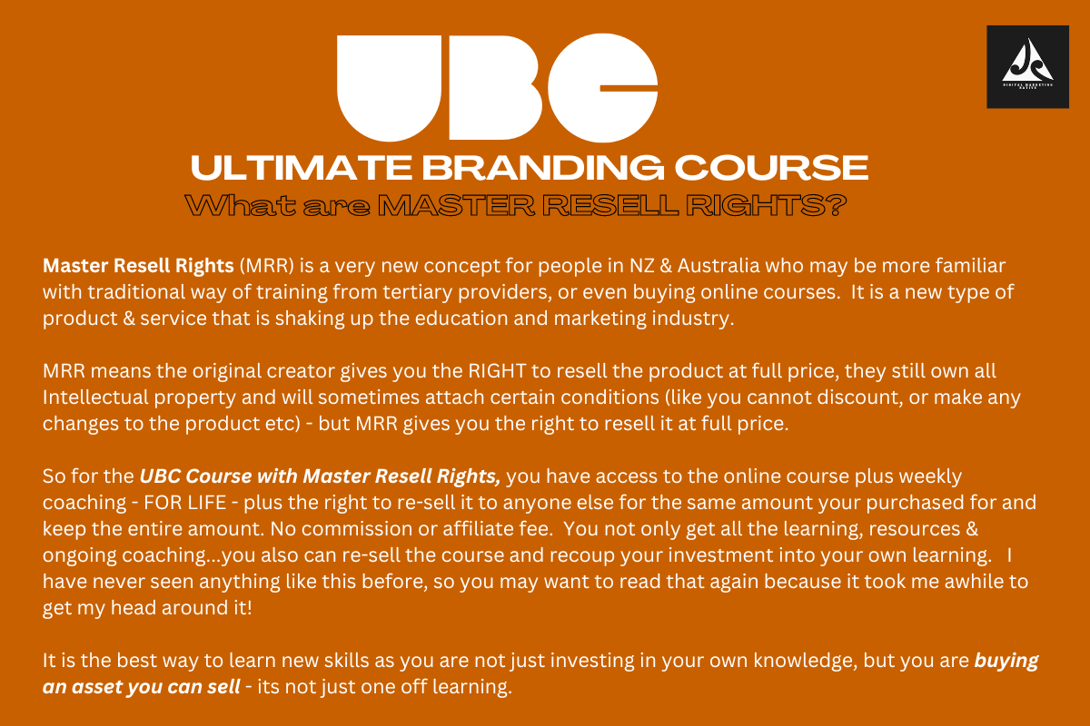 Training: UBC- Ultimate Branding Course