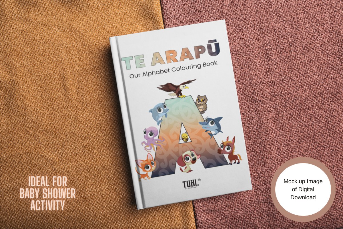 Baby's First Arapū Māori Book - Digital Activity Set (Animals Design) - Tuhi Stationery Ltd