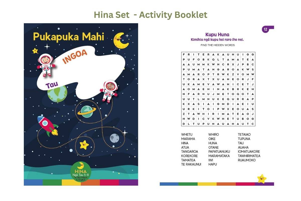 Children's Activity Set: Hina Maramataka (Senior) - Tuhi Stationery Ltd