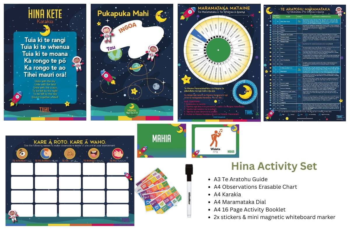 Children's Activity Set: Hina Maramataka (Senior) - Tuhi Stationery Ltd