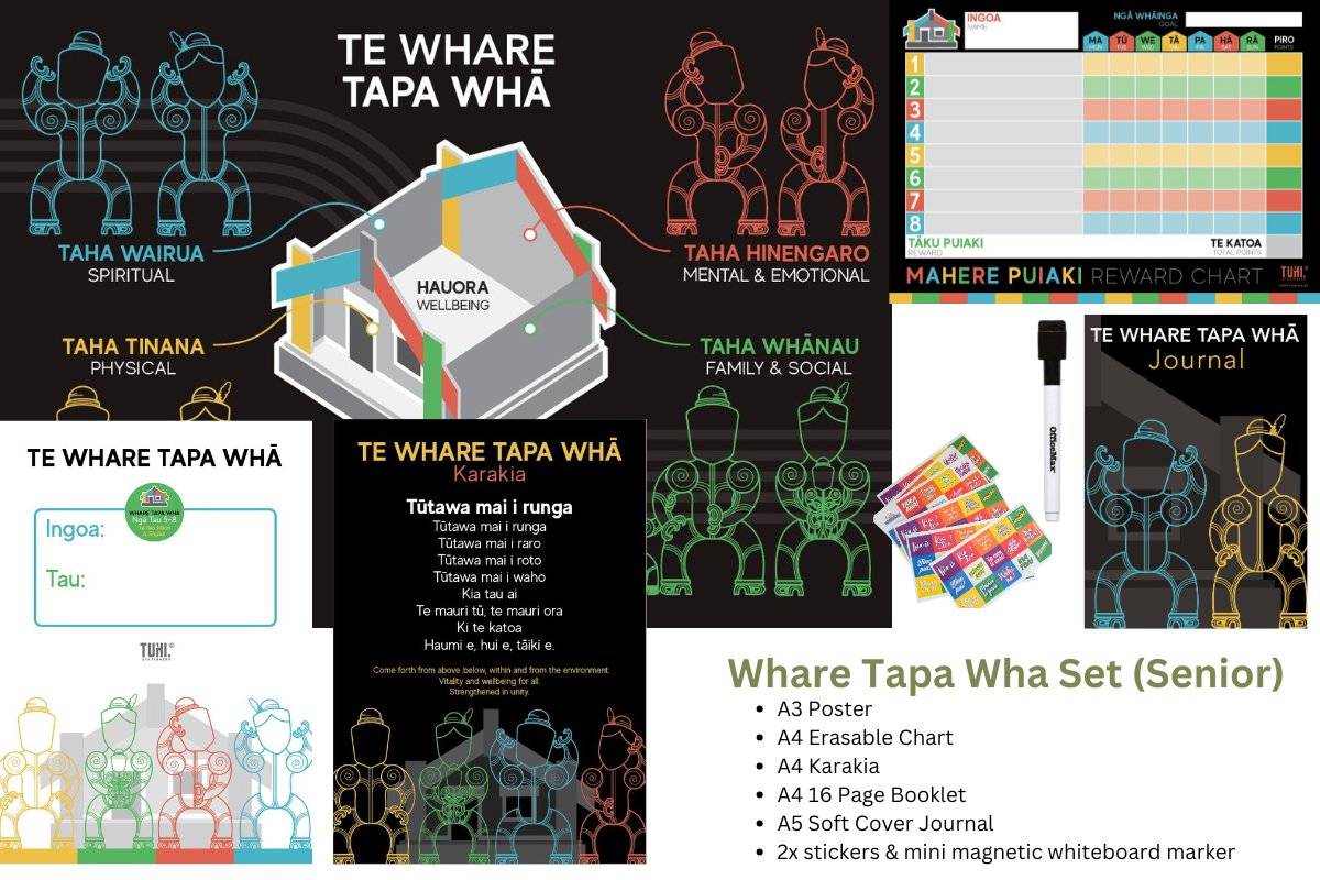 Children's Activity Set: Whare Tapa Whā Activity (Senior) - Tuhi Stationery Ltd