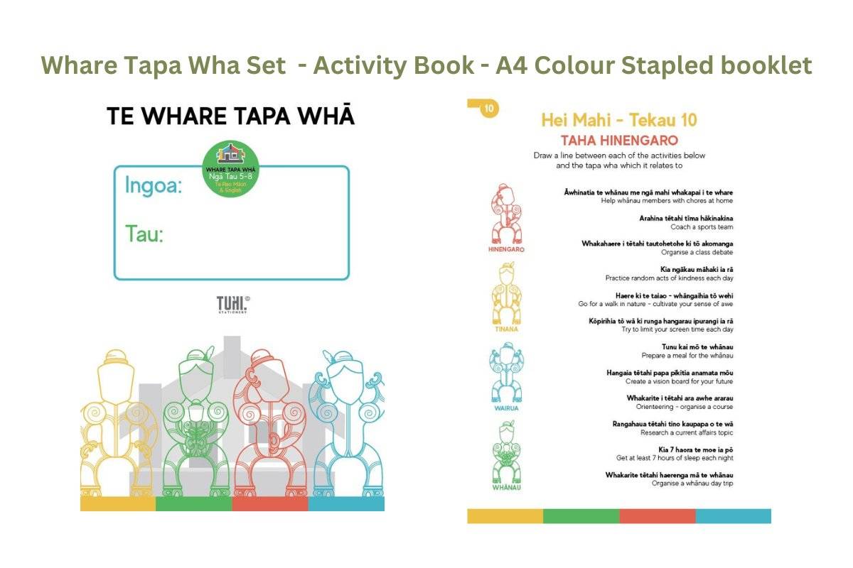 Children's Activity Set: Whare Tapa Whā Activity (Senior) - Tuhi Stationery Ltd