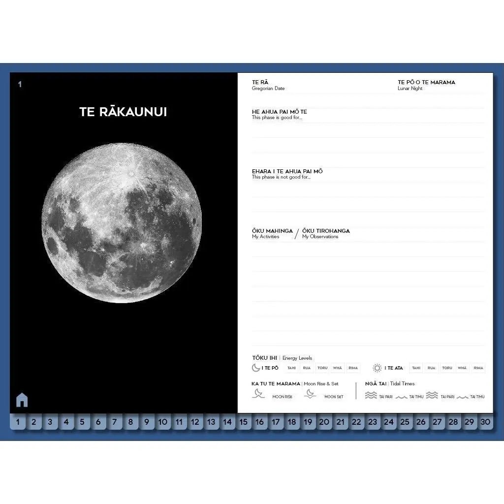 Digital Download: Te Rākaunui / Lunar Journal for Learners - Tuhi Stationery Ltd