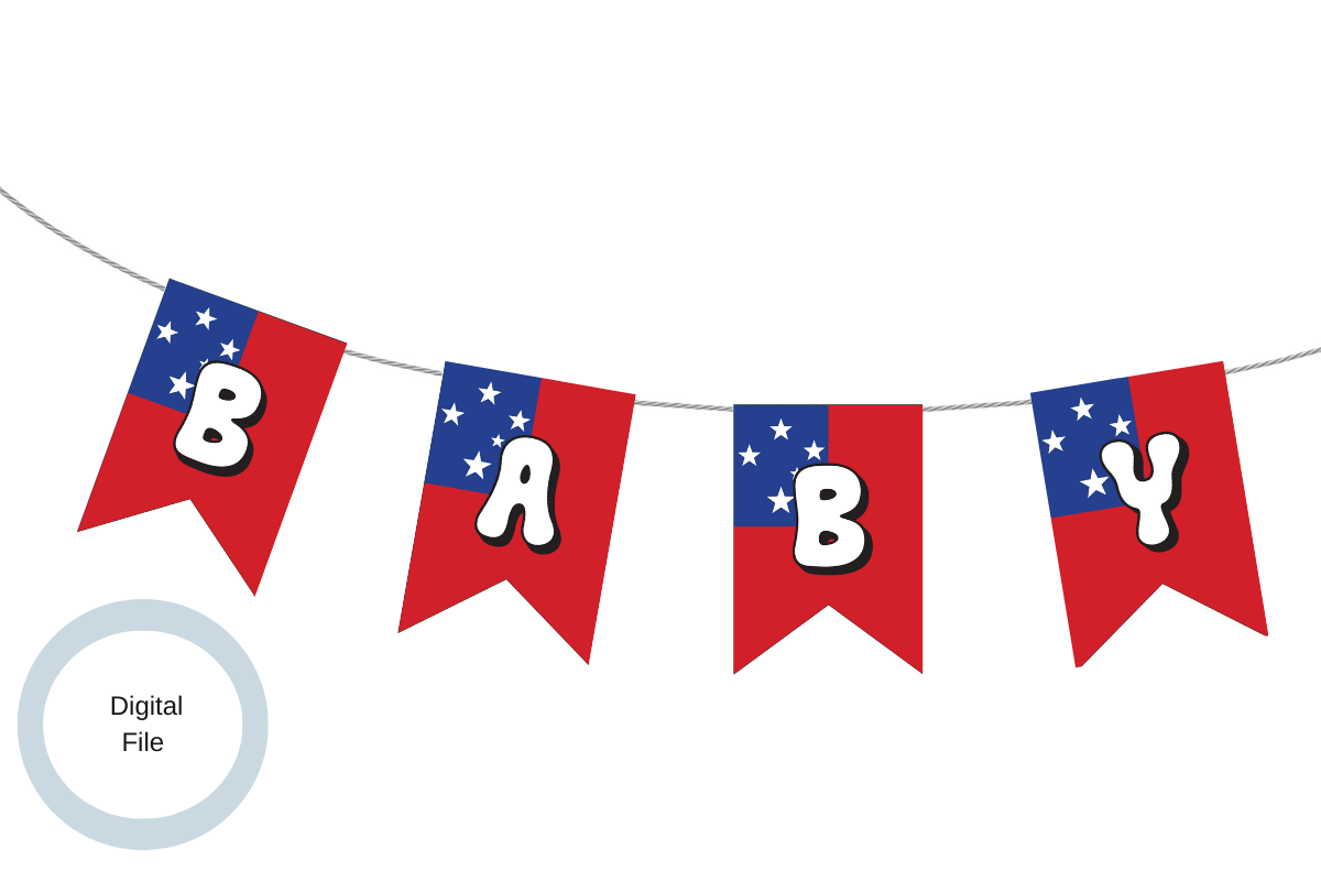 DIY Buntings: Samoan Flag Themed Alphabet - Tuhi Stationery Ltd