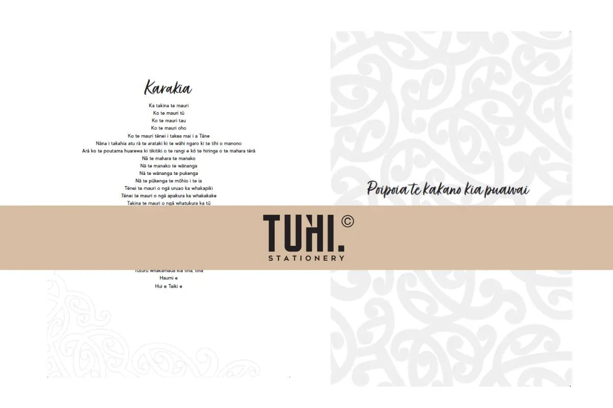 Māori Design Notebook – Small A6 Size - Tuhi Stationery Ltd