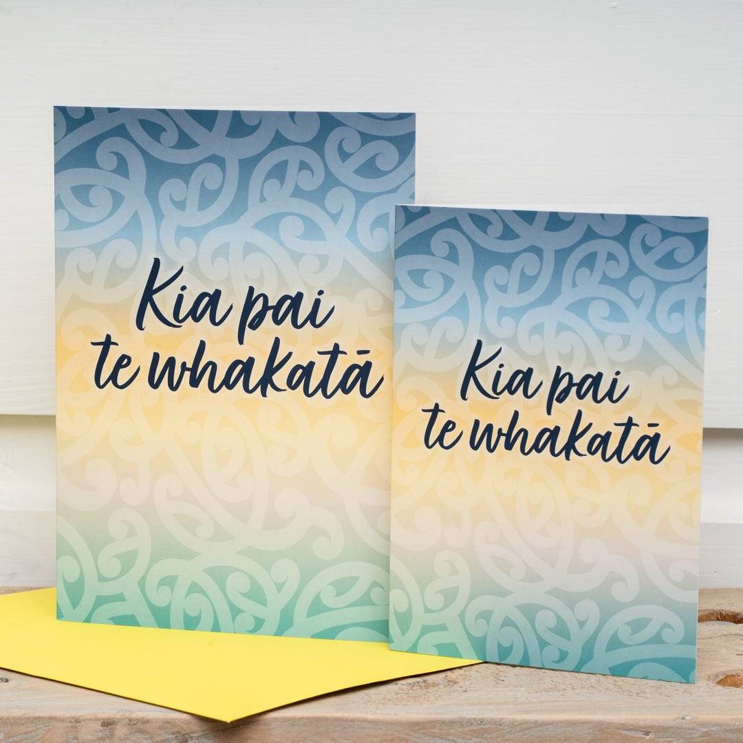 Māori Greeting Cards (5 Pack Large Size) - Tuhi Stationery Ltd