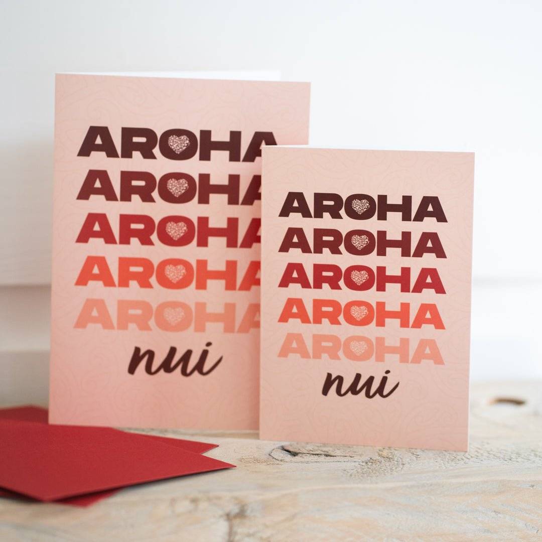 Māori Greeting Cards (5 Pack Large Size) - Tuhi Stationery Ltd