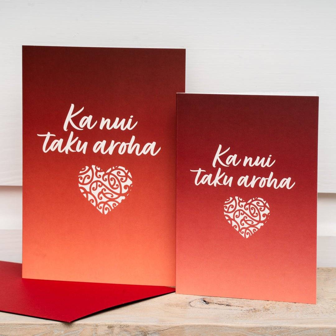 Māori Greeting Cards (5 Pack Large Size) - Tuhi Stationery Ltd