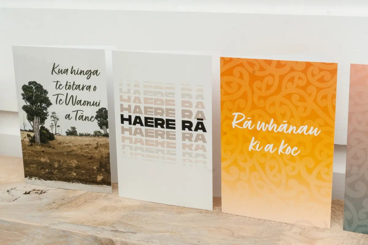 Māori Greeting Cards (5 Pack Large Size) - Tuhi Stationery Ltd