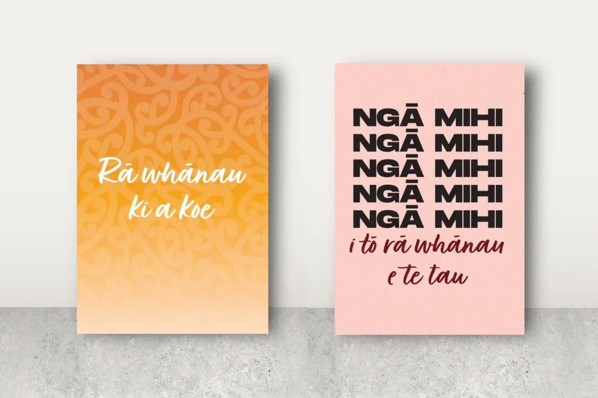 Māori Greeting Cards (5 Pack Large Size) - Tuhi Stationery Ltd