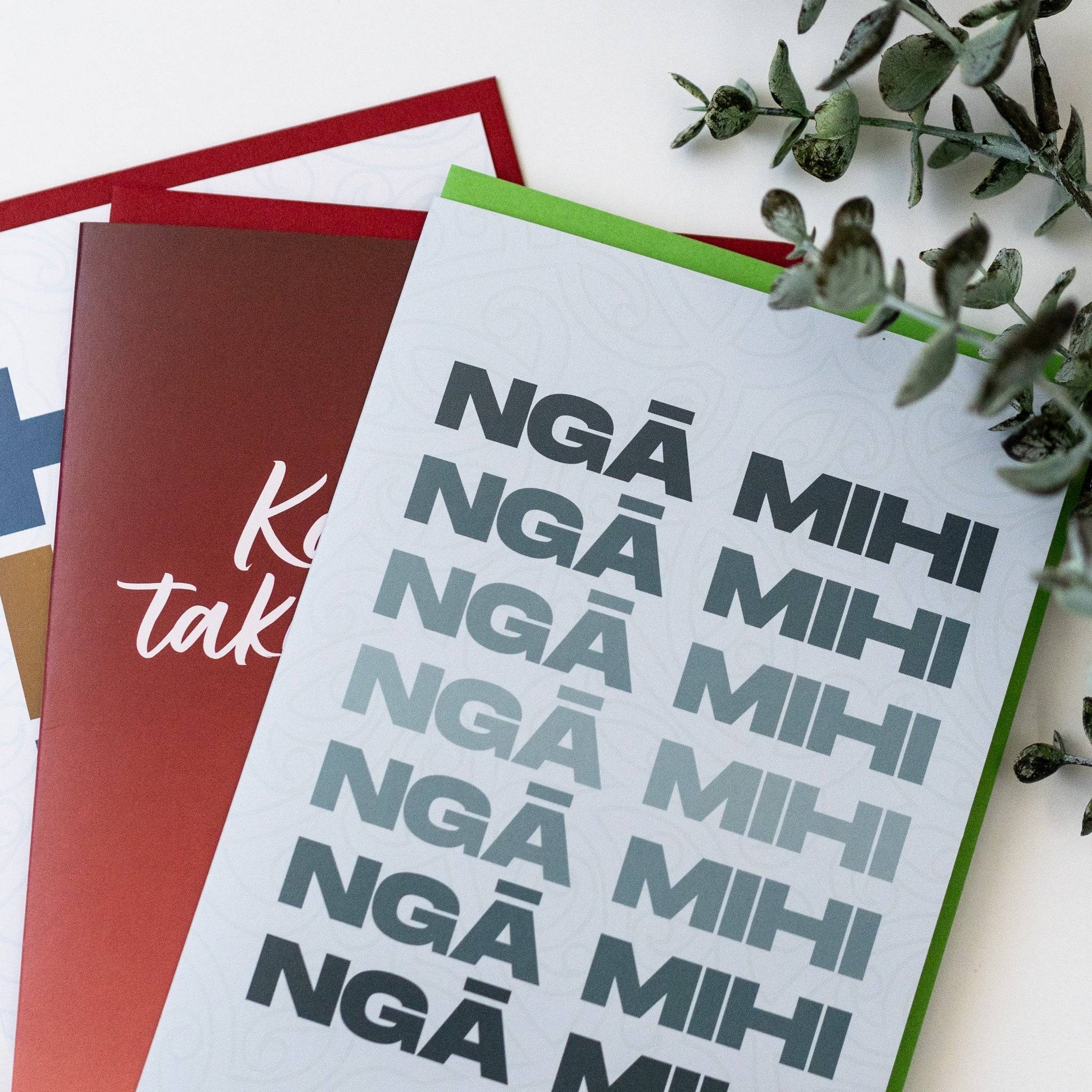 Māori Greeting Cards (5 Pack Large Size) - Tuhi Stationery Ltd