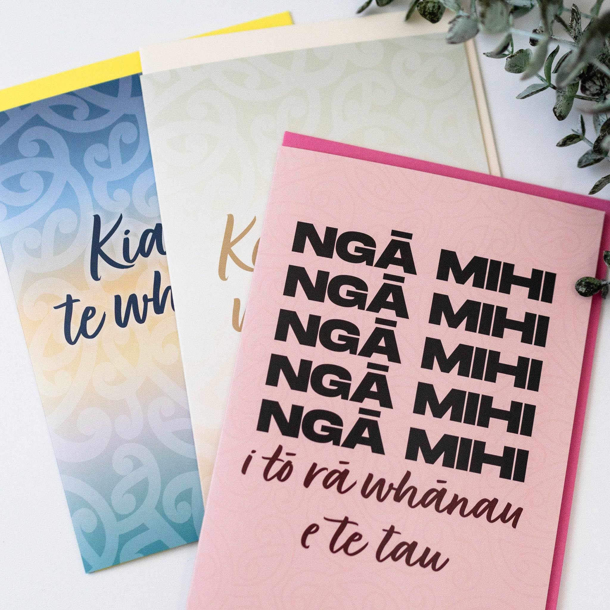 Māori Greeting Cards (5 Pack Large Size) - Tuhi Stationery Ltd