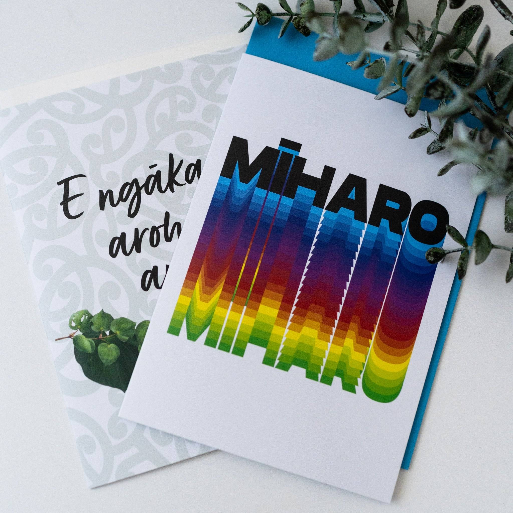 Māori Greeting Cards (5 Pack Large Size) - Tuhi Stationery Ltd